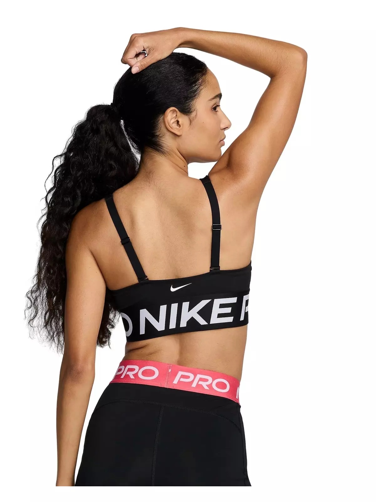 Women's Pro Indy Plunge SP25 Med-Support Padded Sports Bra -Black - 2