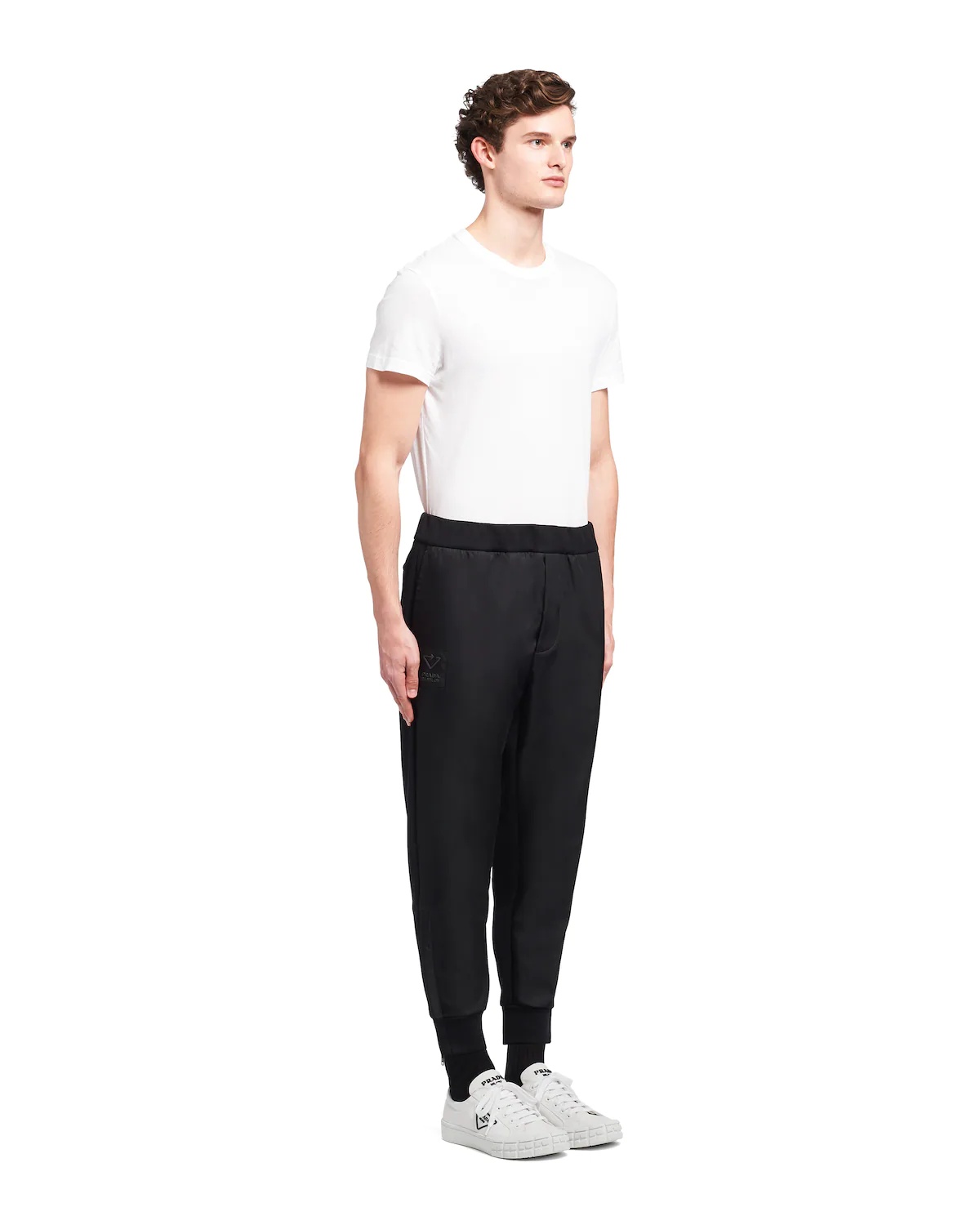 Technical fleece trousers with nylon details - 3