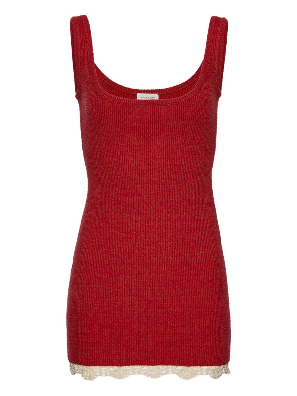 ribbed-knit minidress - 1
