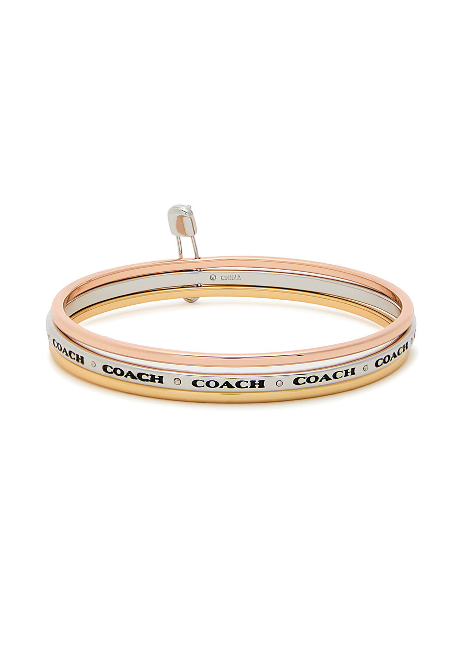 Coach Layered Tri-tone Bangle - 3