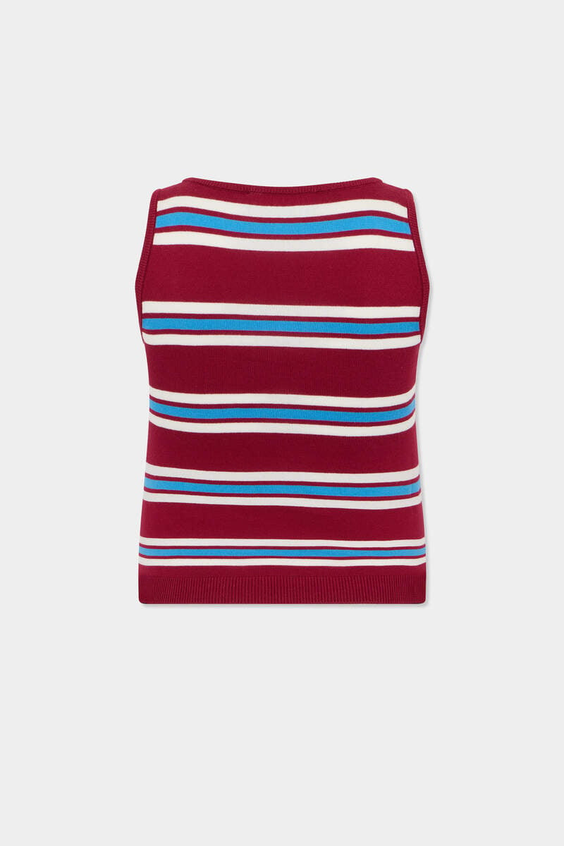 DSQUARED2 STRIPED KNIT TANK TOP outlook