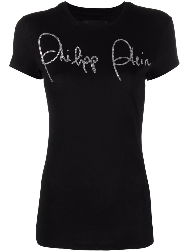 crystal-embellished short-sleeved T-shirt 1