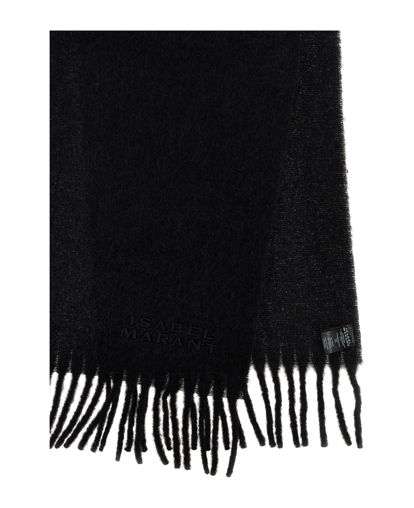 'firny' Black Alpaca Blend Scarf - 3