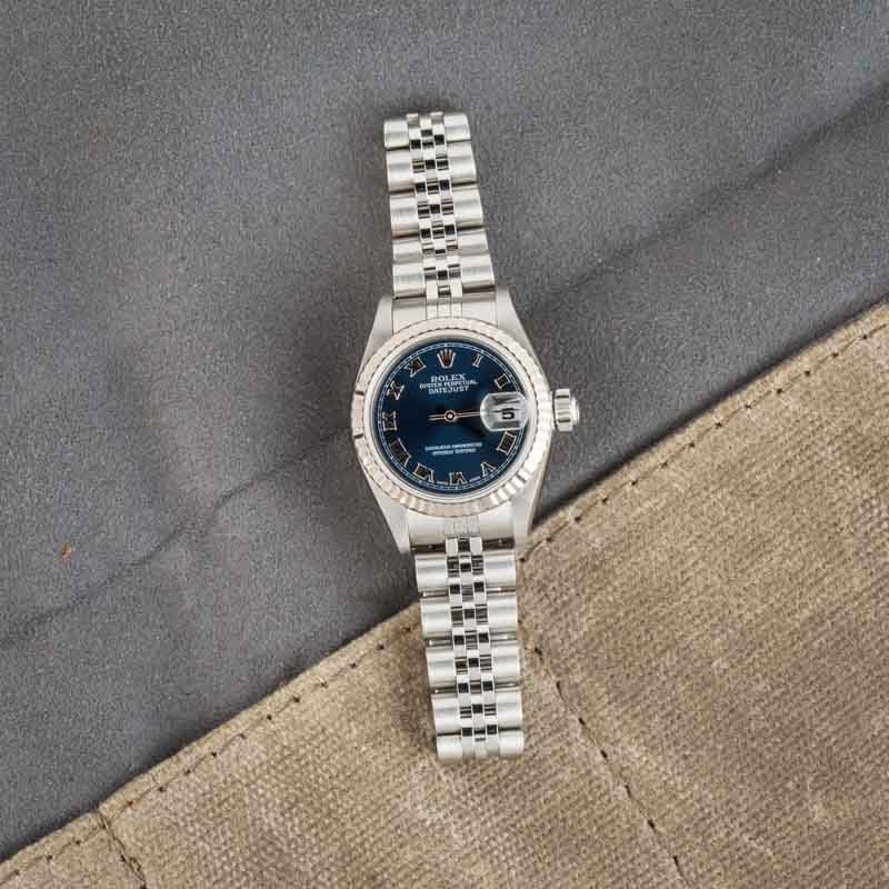 Ladies Rolex Datejust 79174 Blue Dial - 6