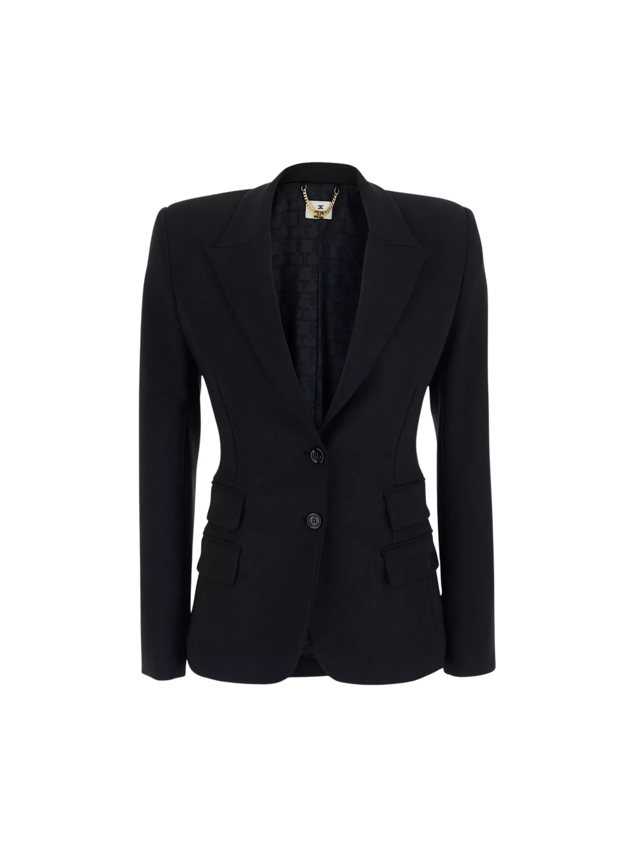 Single-Breasted Tailored Blazer - 1