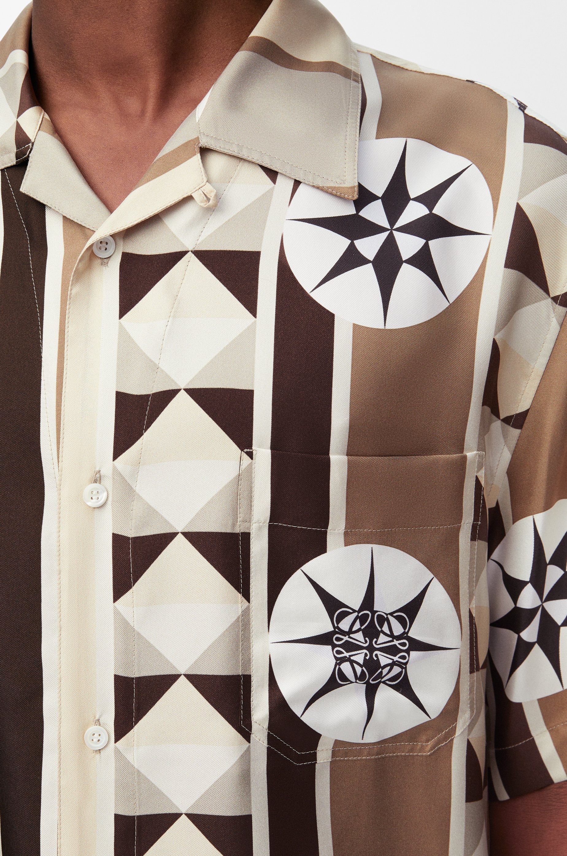 Short sleeve shirt in silk - 5