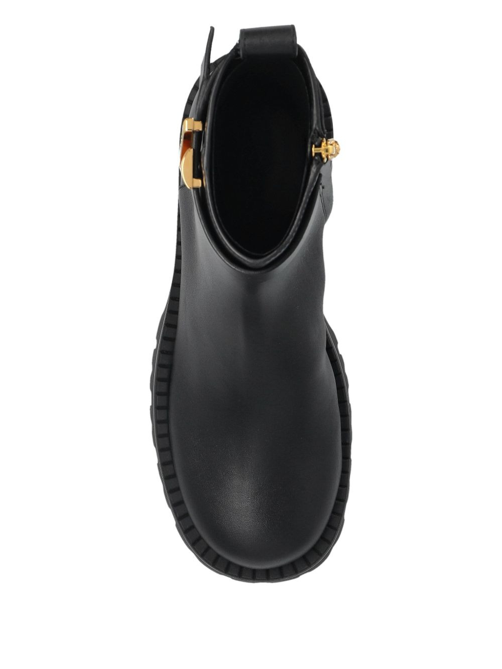 V-Ankle buckle-detail boots - 3