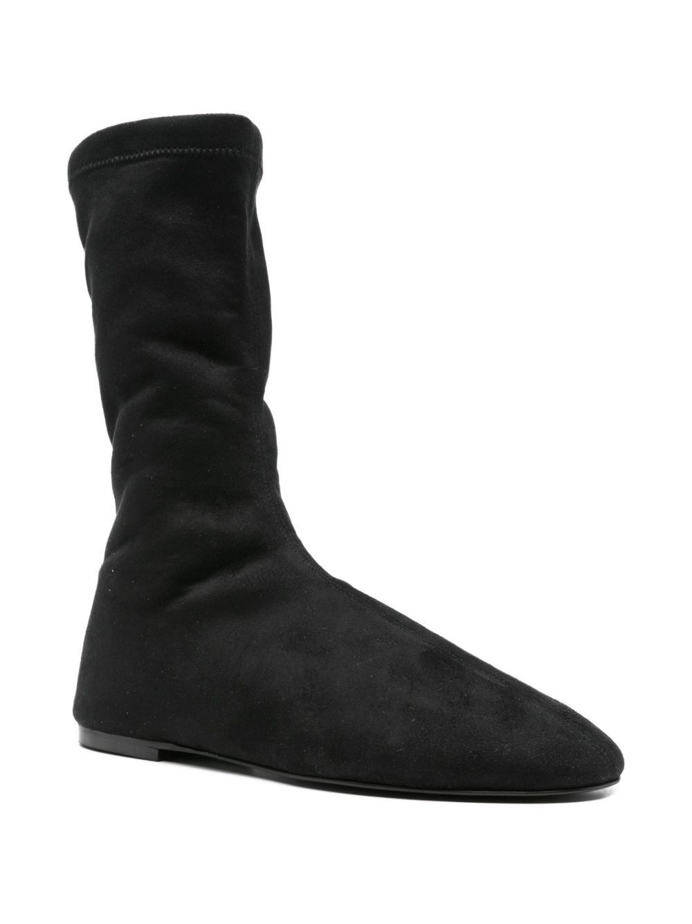 sock-fit calf leather boots - 2