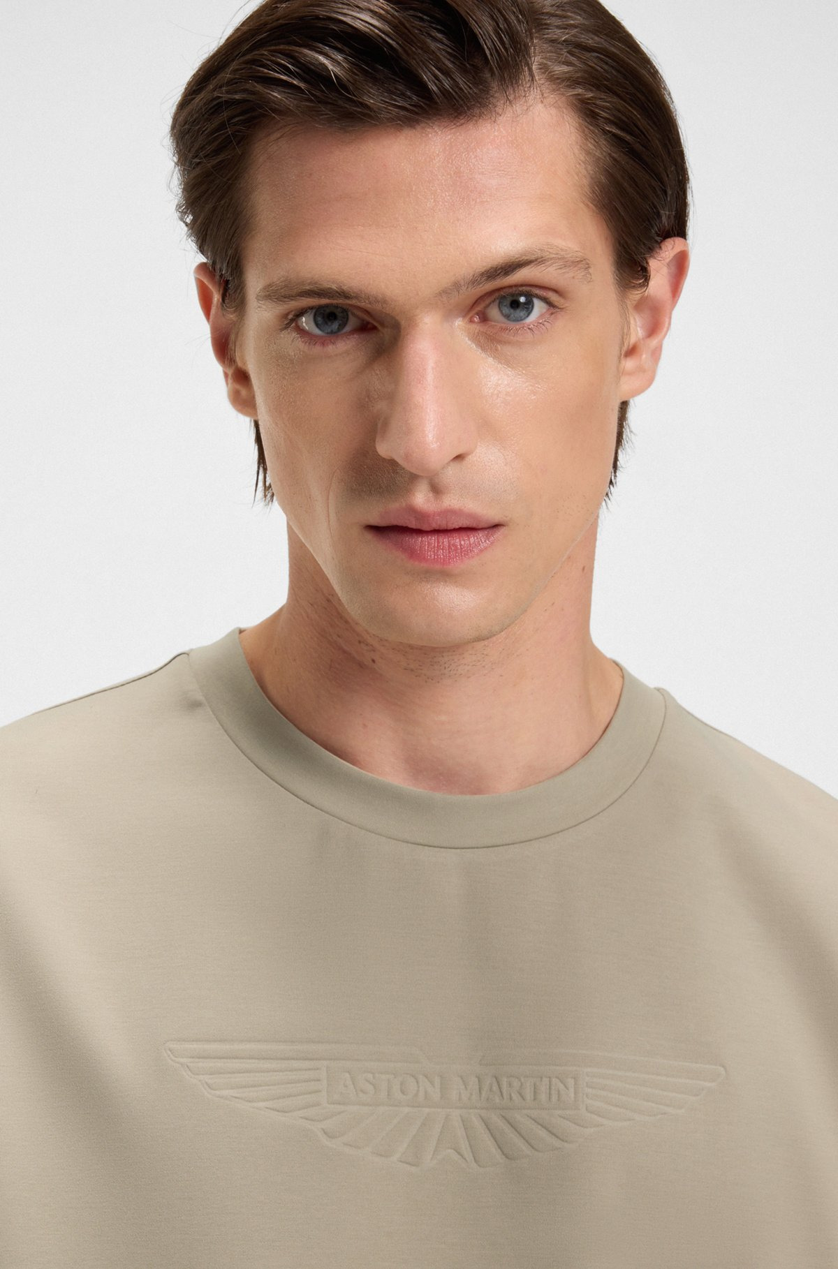 BOSS X ASTON MARTIN T-SHIRT WITH EMBOSSED LOGO - 3