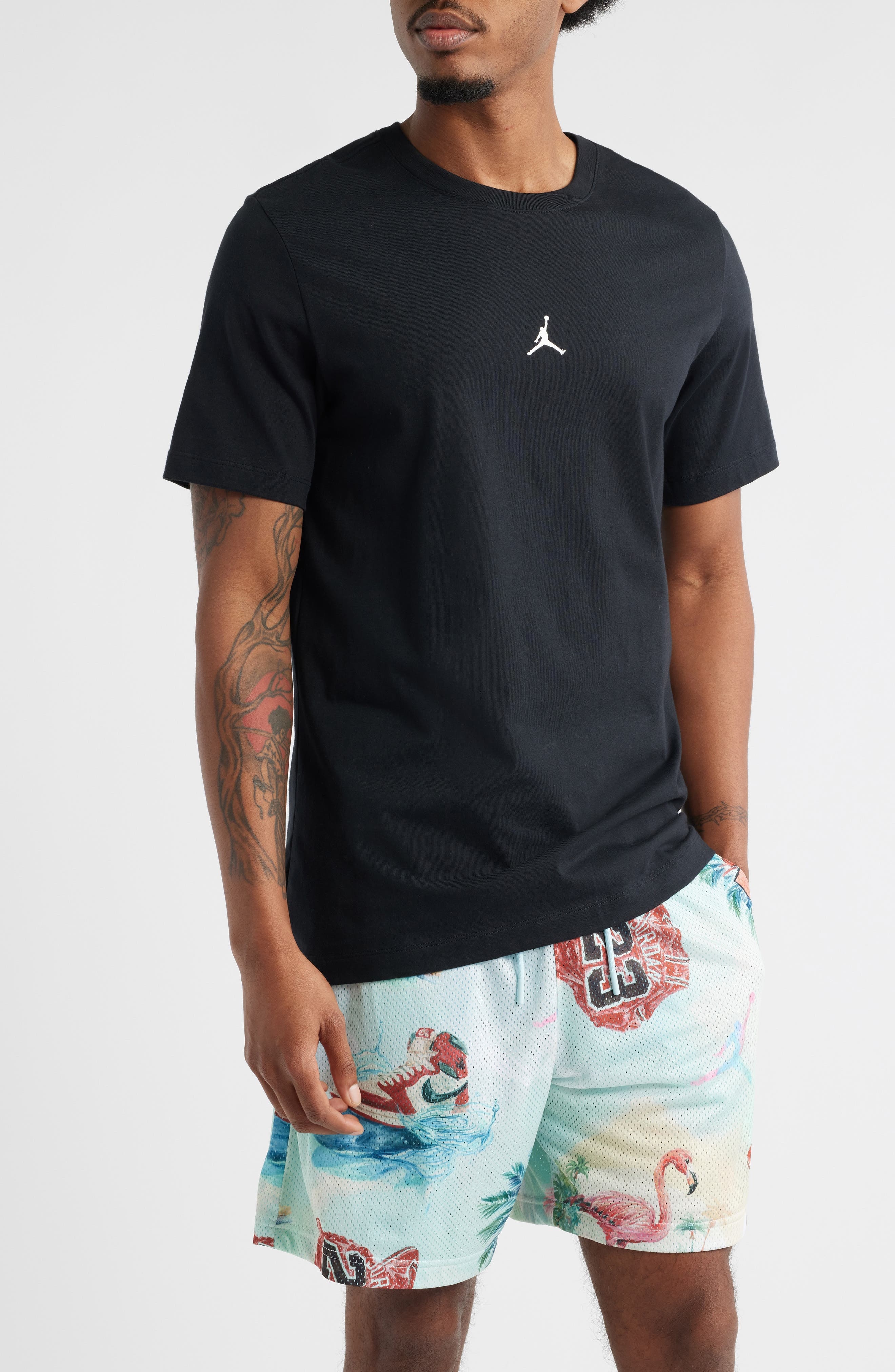 Jordan Flight Essentials Summertime Vibes Graphic T-Shirt in Black/White at Nordstrom - 1
