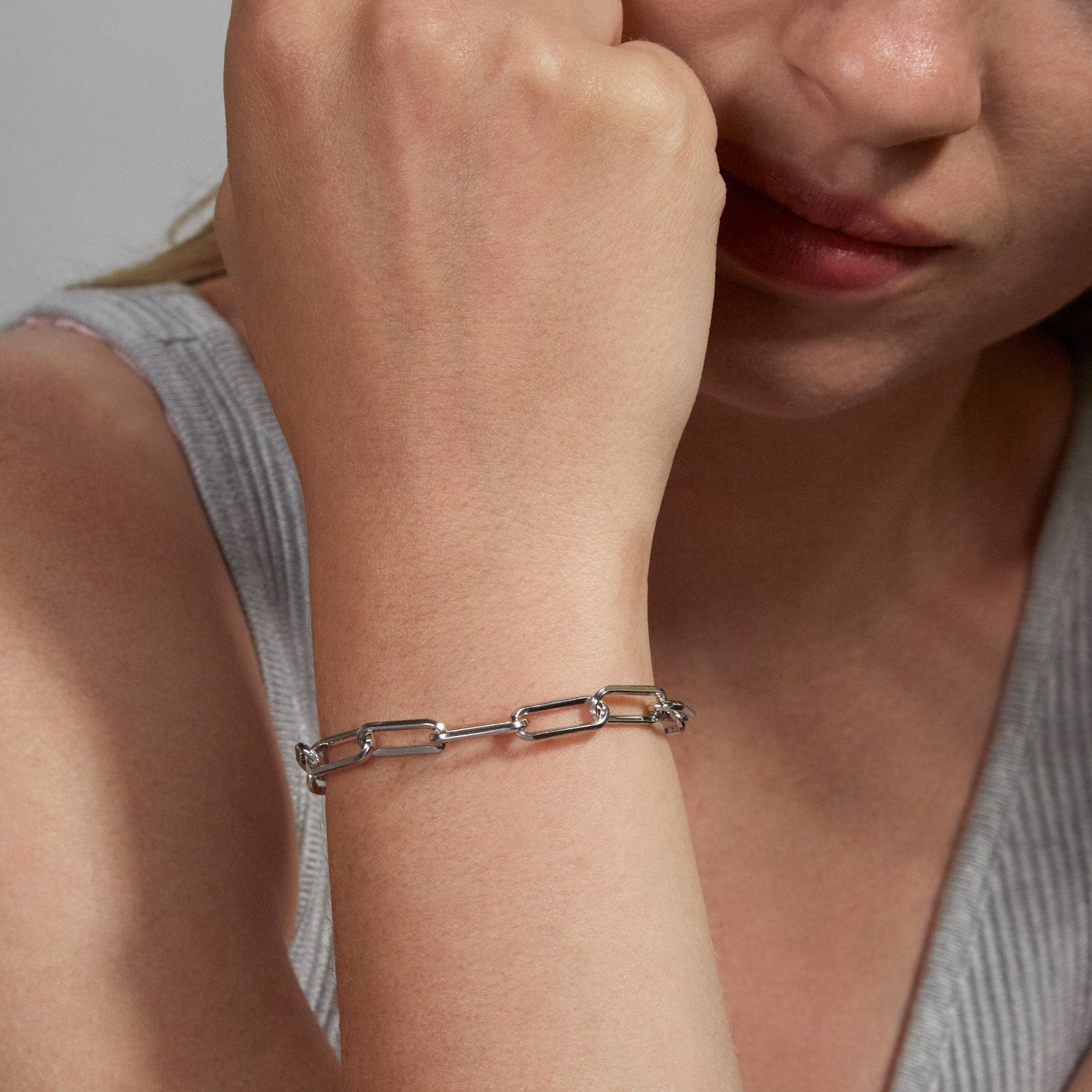 Bold Paper Clip Bracelet - 2