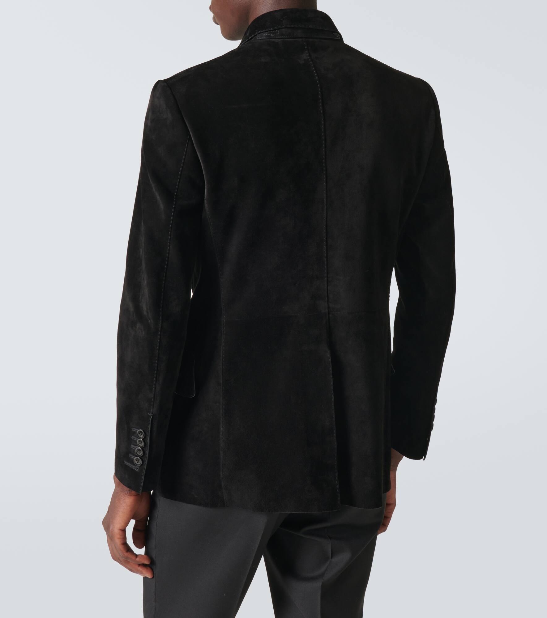 Suede blazer - 4