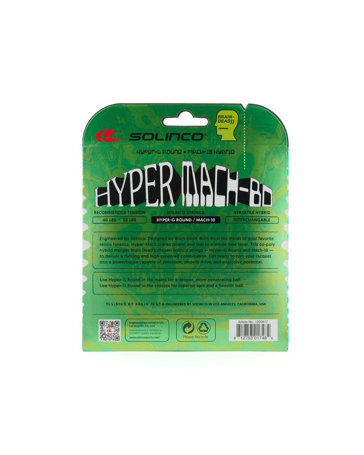 Brain Dead x Solinco Hyper-Mach BD - Green/Blue - 2