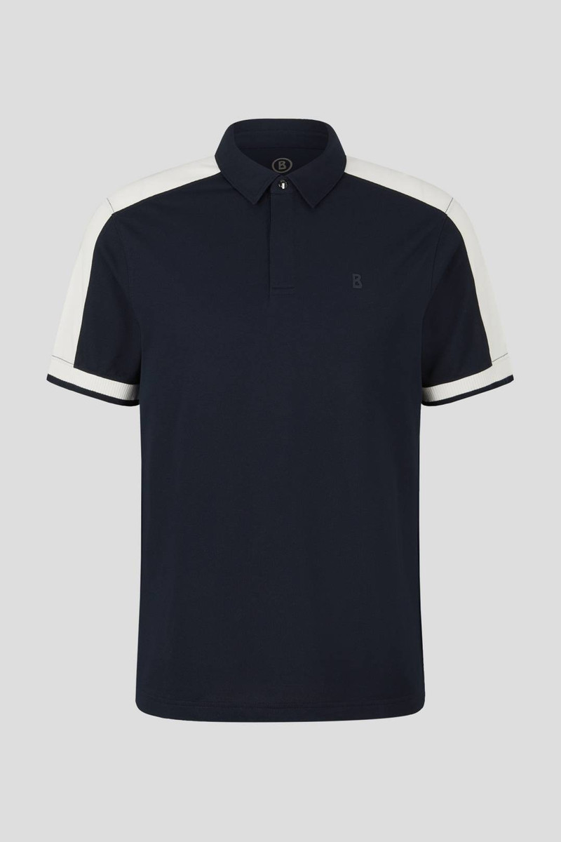 LAGOS POLO SHIRT IN NAVY BLUE/OFF-WHITE 1