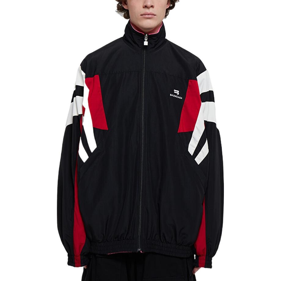 Balenciaga Sporty B Reversible Track Jacket 'Black Red White' 681445TKO481000 - 5
