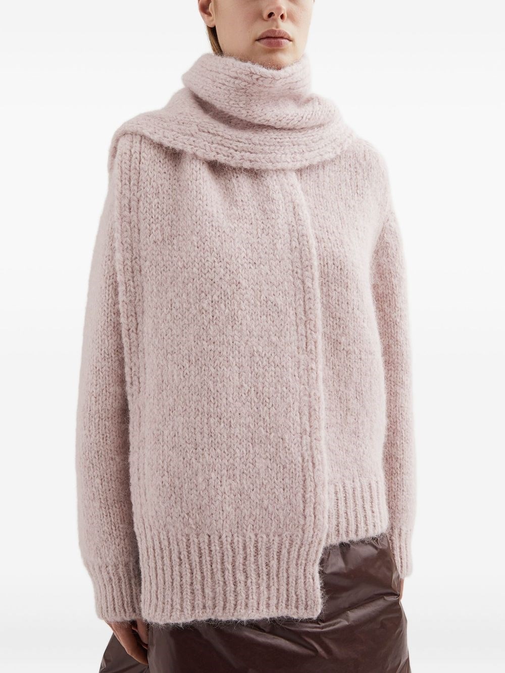 Logo wool scarf - 3