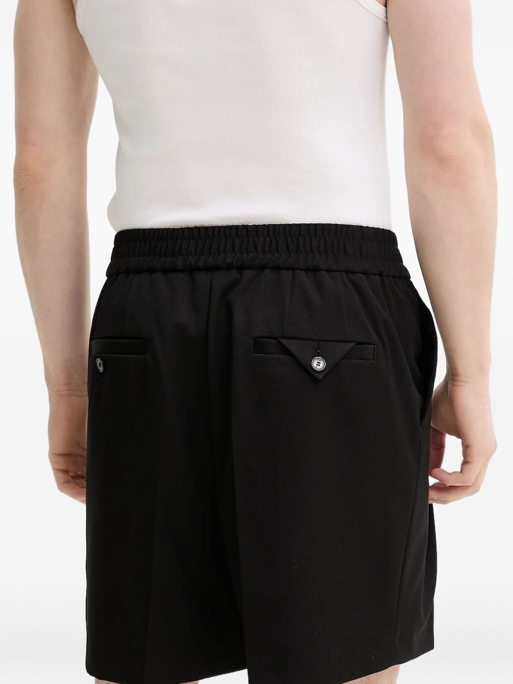 elastic-waistband shorts - 2