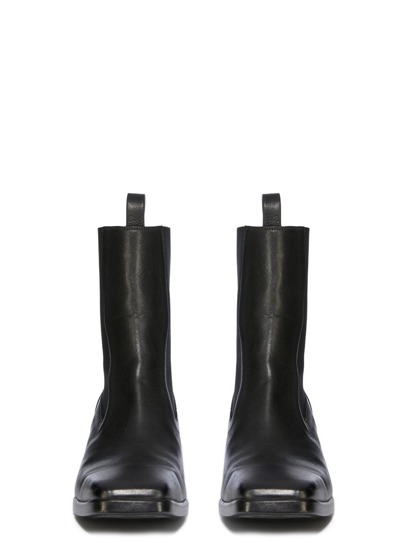 Waxed-Leather Chelsea Boots 2