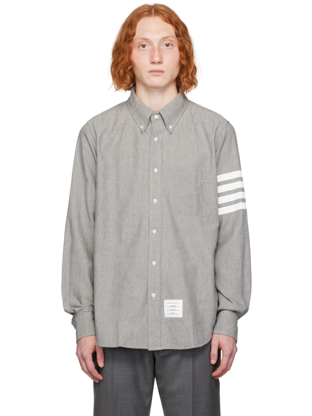 Gray 4-Bar Shirt - 1