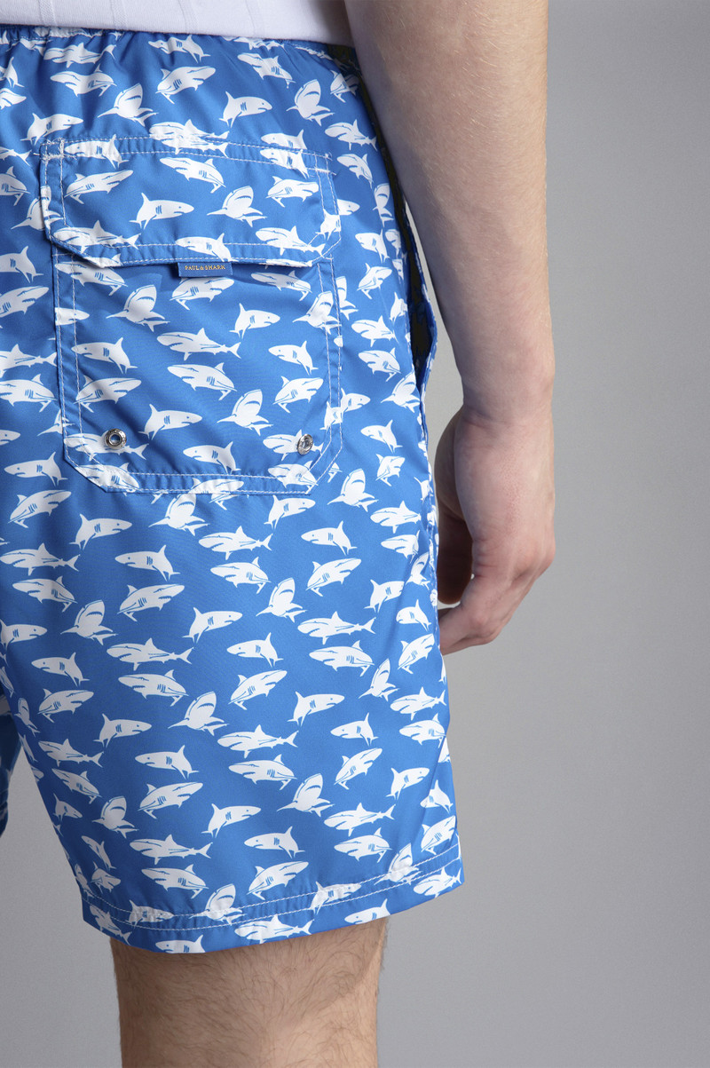 SWIM SHORTS WITH SHARK PRINT 4