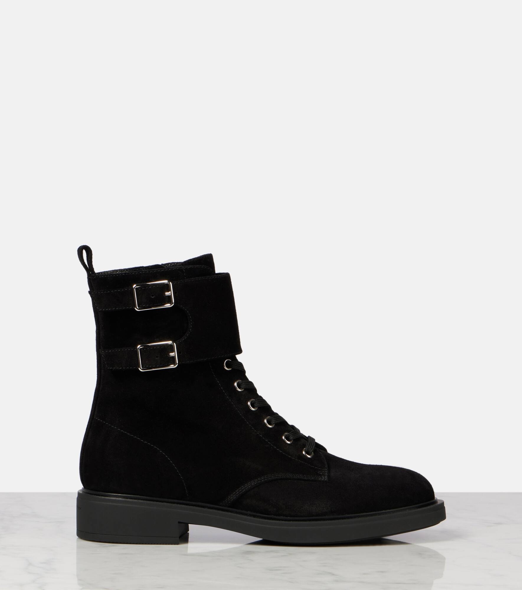 Suede combat boots - 4
