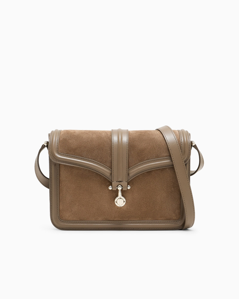 CROSSBODY BAG IN SUEDE AND SMOOTH LEATHER 1