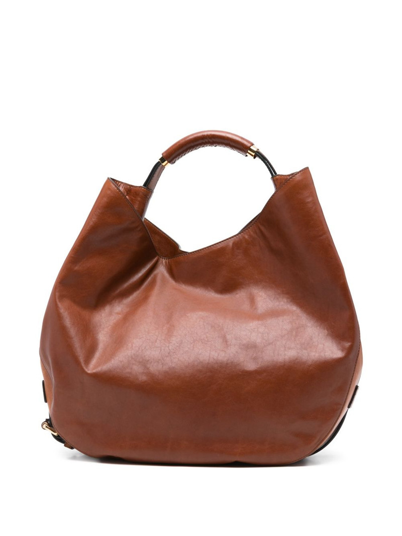 handle leather shoulder bag 1
