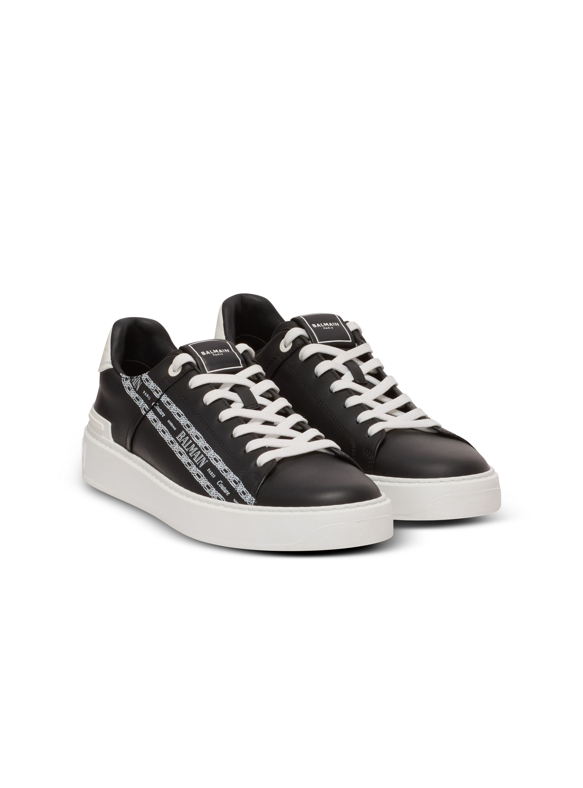 B-Court printed calfskin trainers - 2