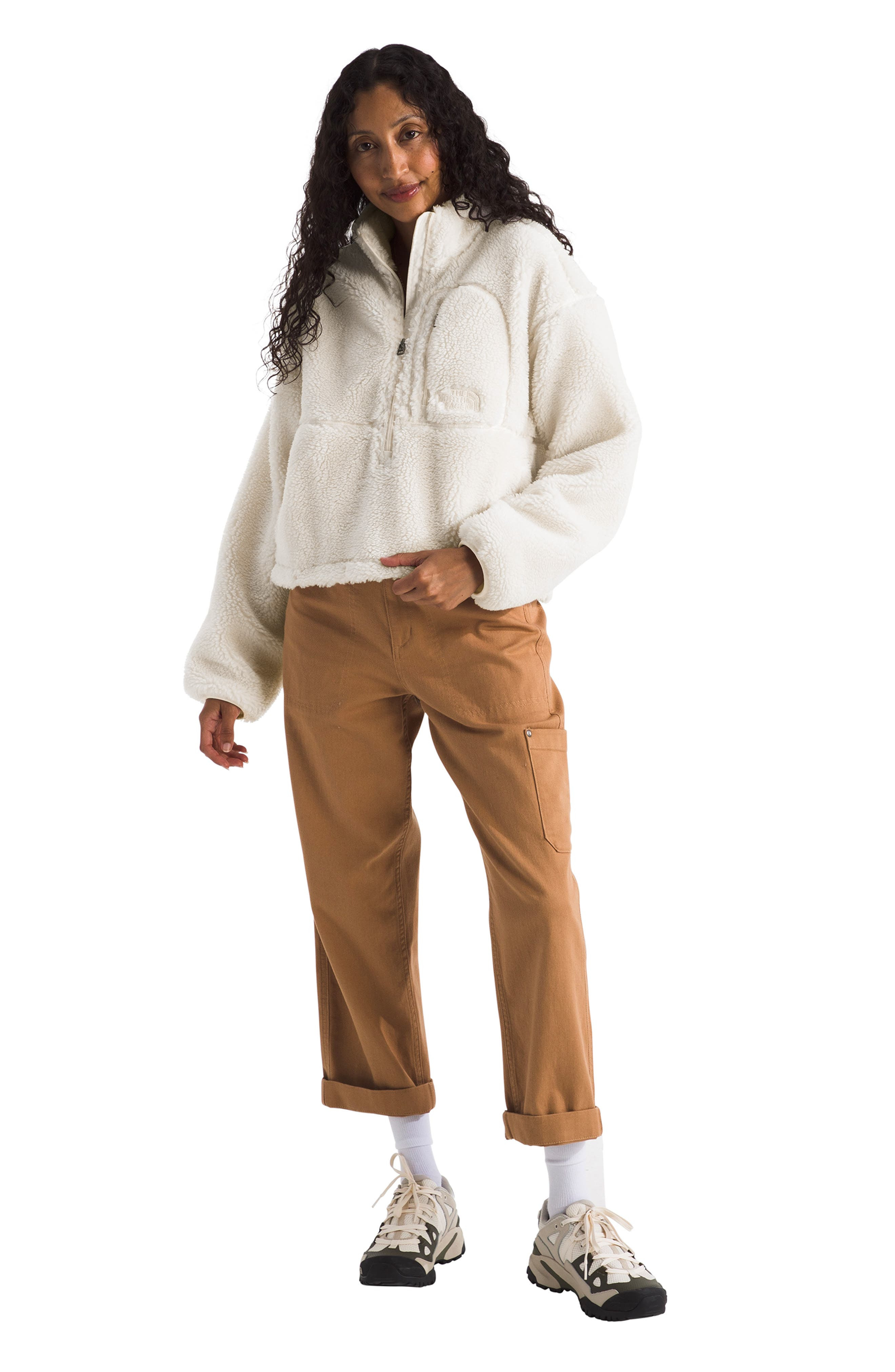 The North Face Extreme Pile Pullover in White Dune at Nordstrom - 5