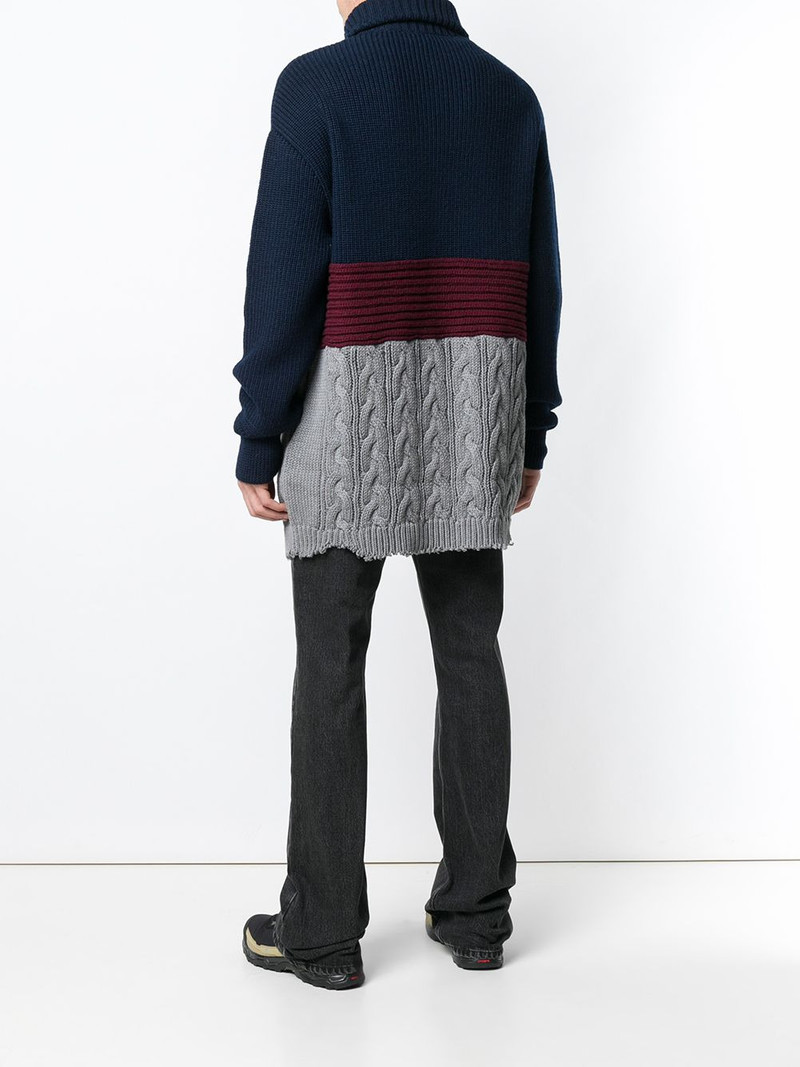 layered high neck sweater 4