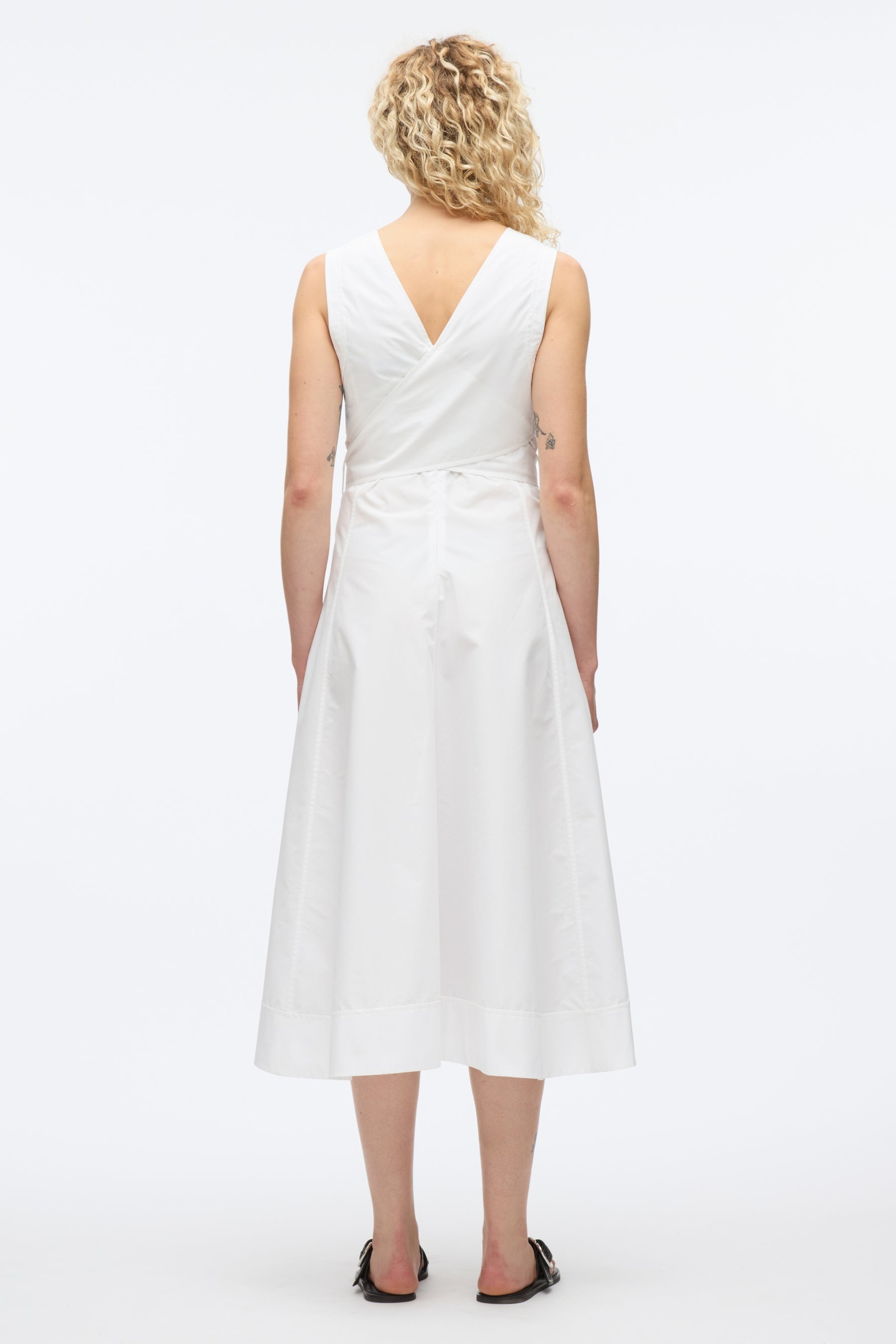 Crisscross Back Midi Dress - 3