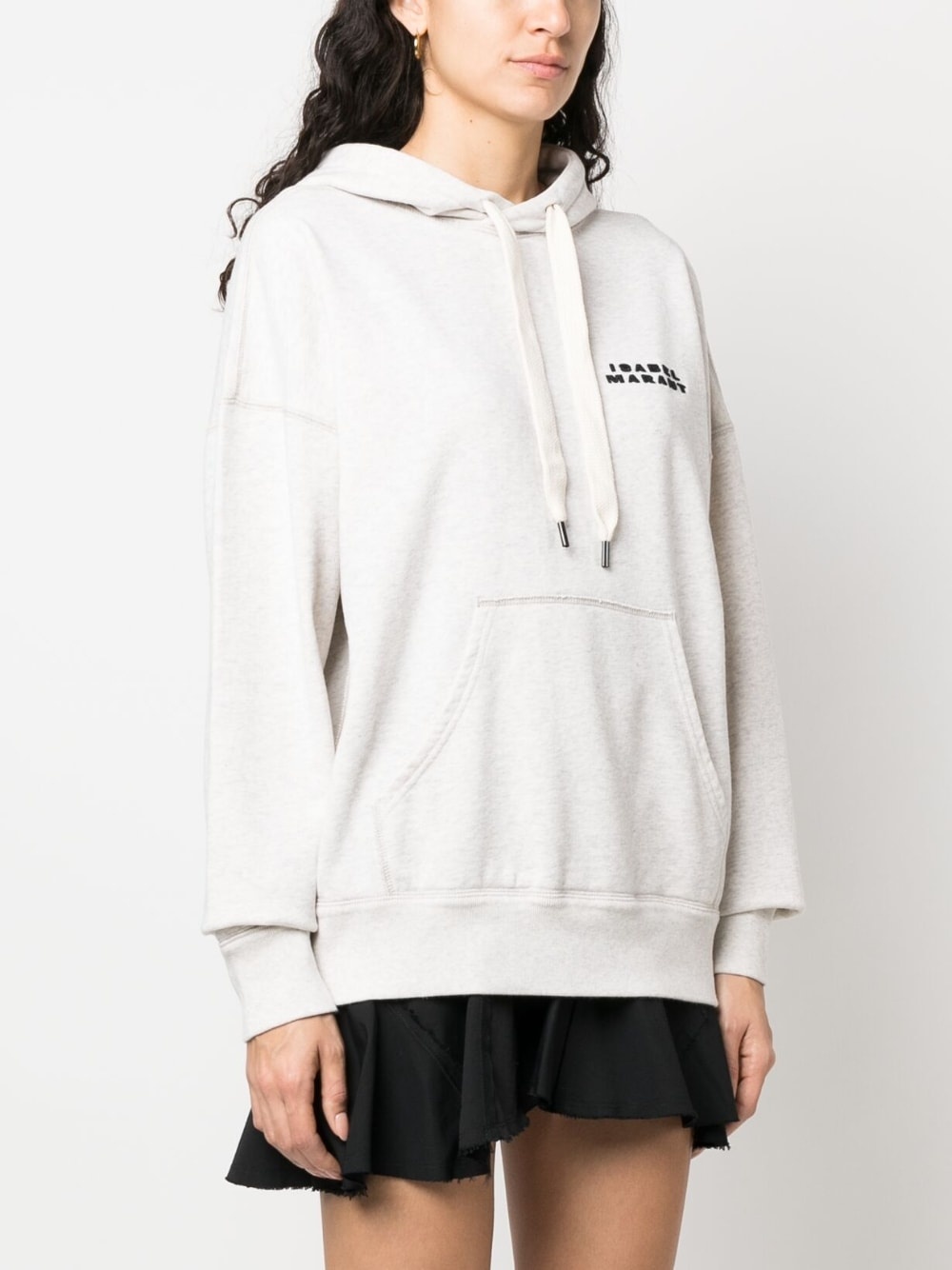 logo-print hoodie - 3