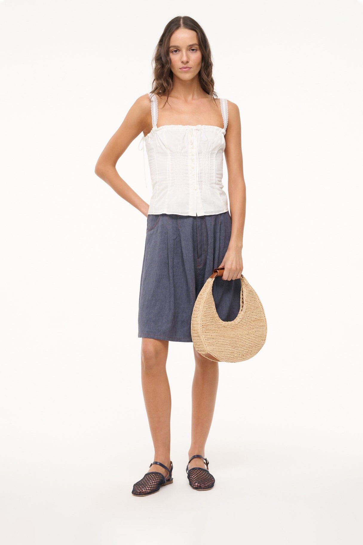 STAUD RETE SANDAL NAVY NETTING - 2