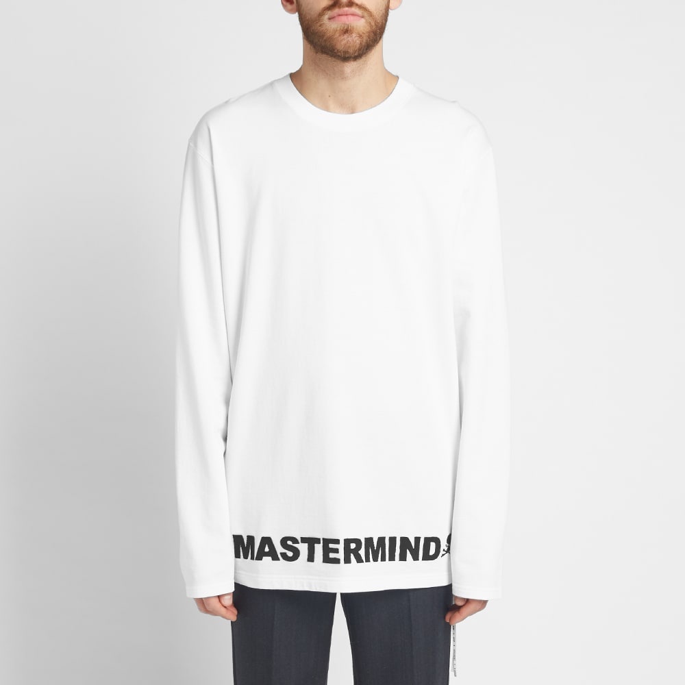 MASTERMIND WORLD Long Sleeve Opal Skull Cut & Sew Crew Tee - 7