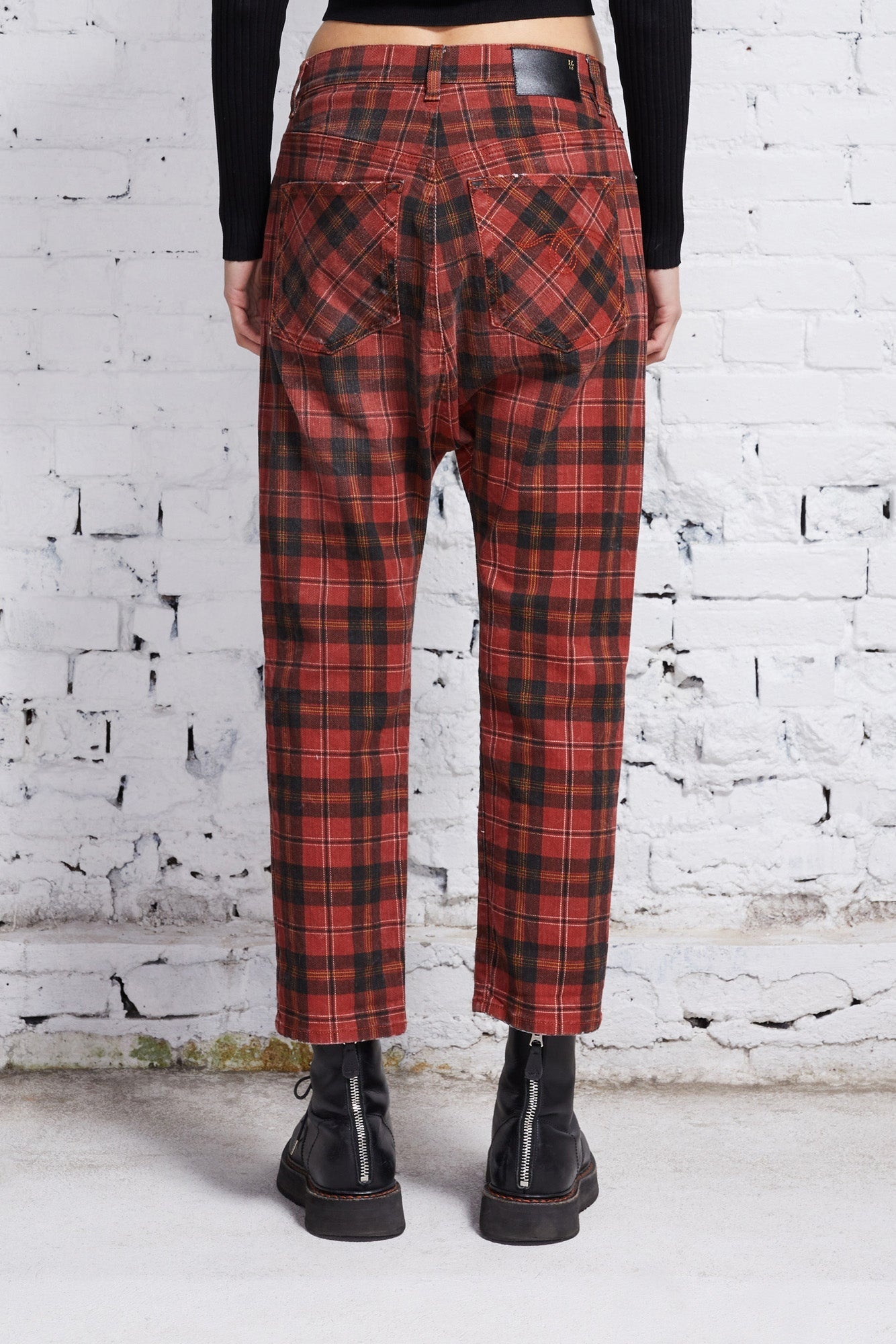 TAILORED DROP - ASH RED PLAID - 5