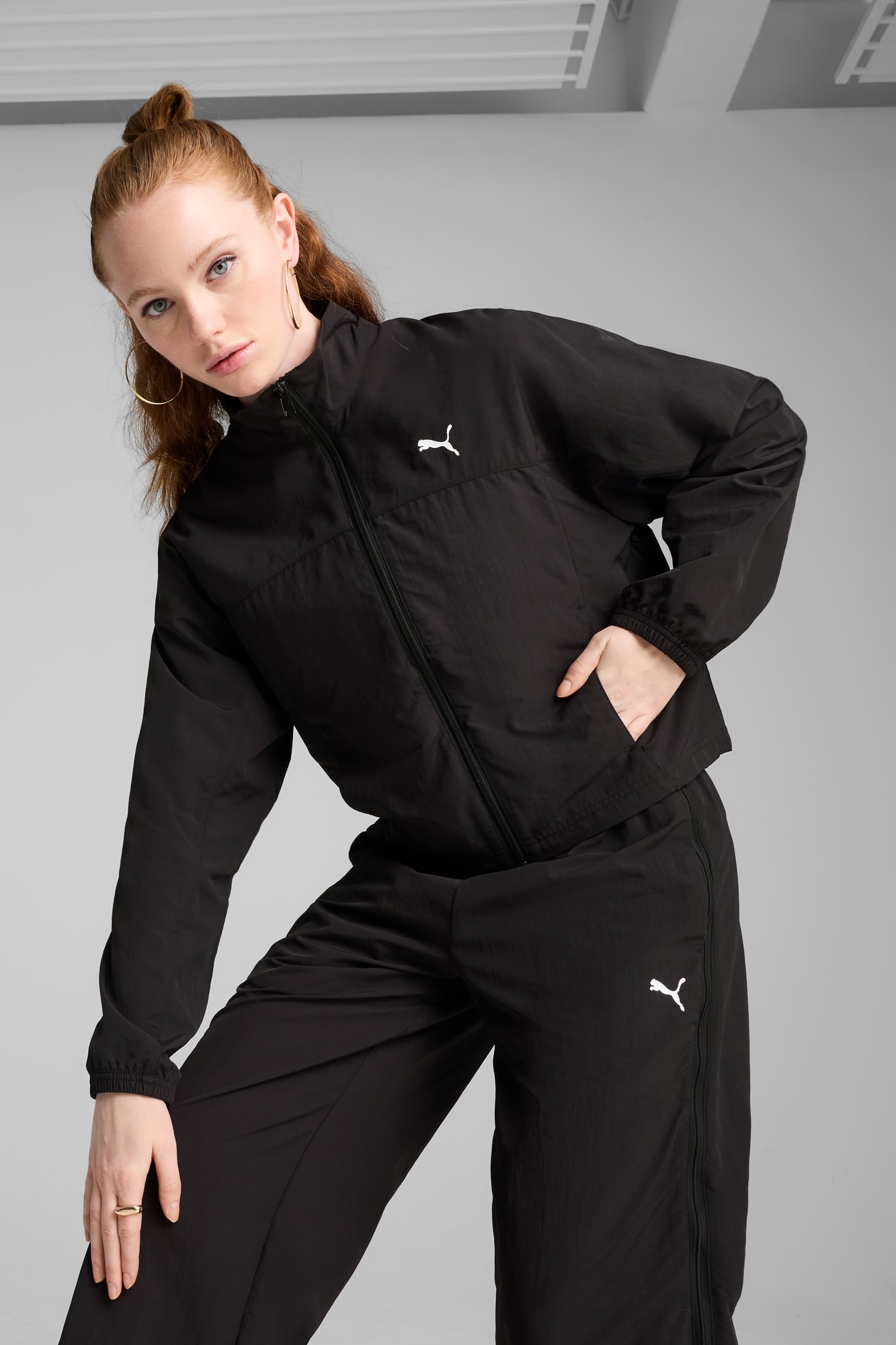 DARE TO Women's Oversized Full-Zip Woven Jacket - 3