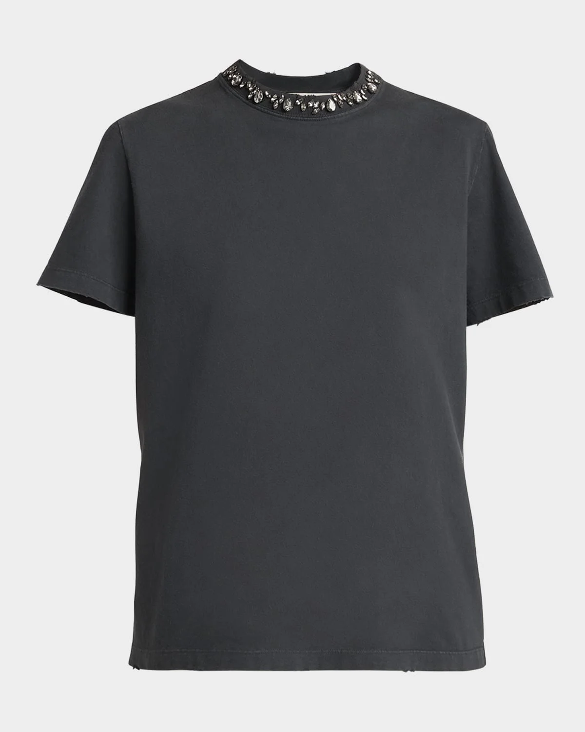 Golden Embellished Boxy T-Shirt - 1