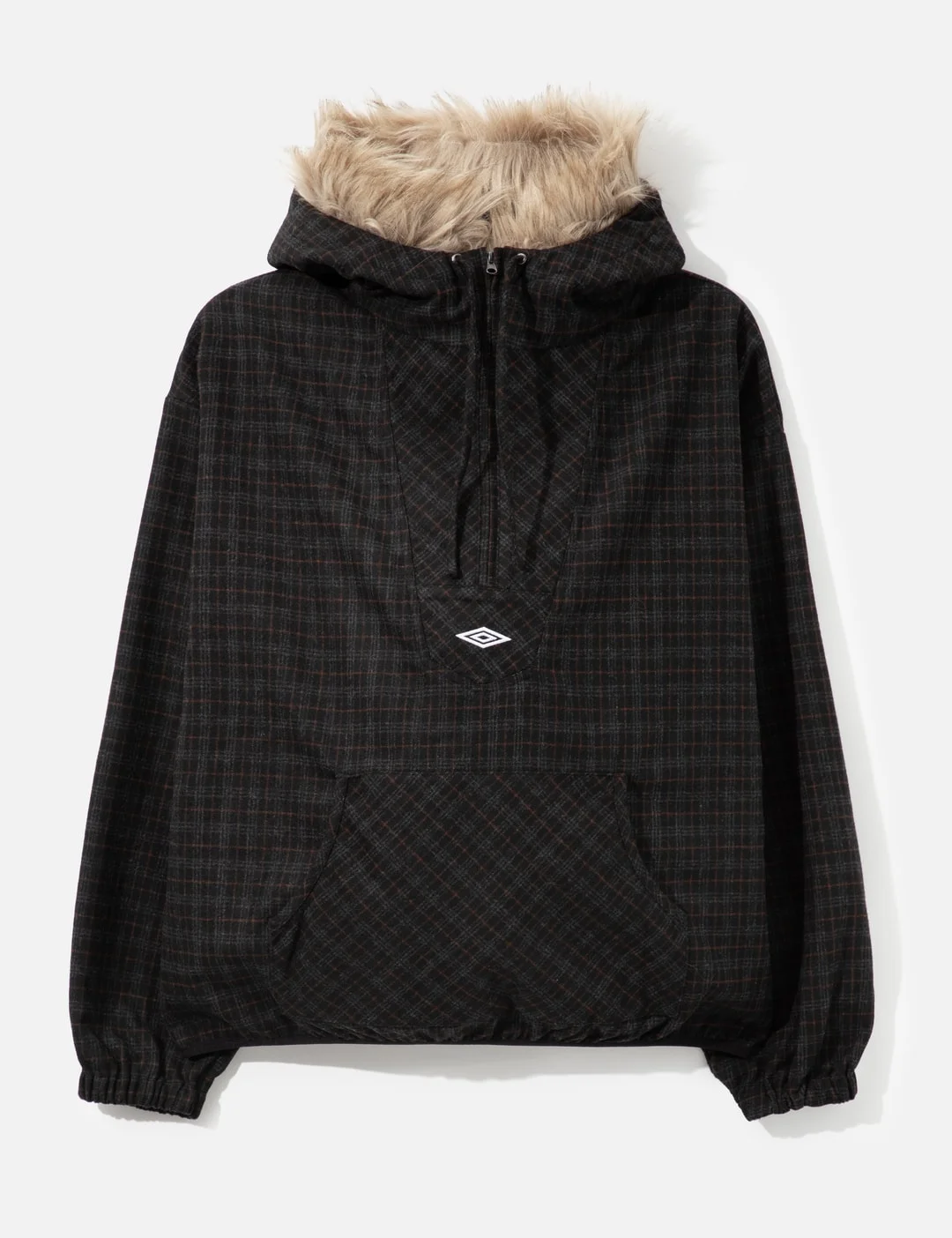 SLAM JAM X UMBRO FLANNEL FUR ANORAK - 1