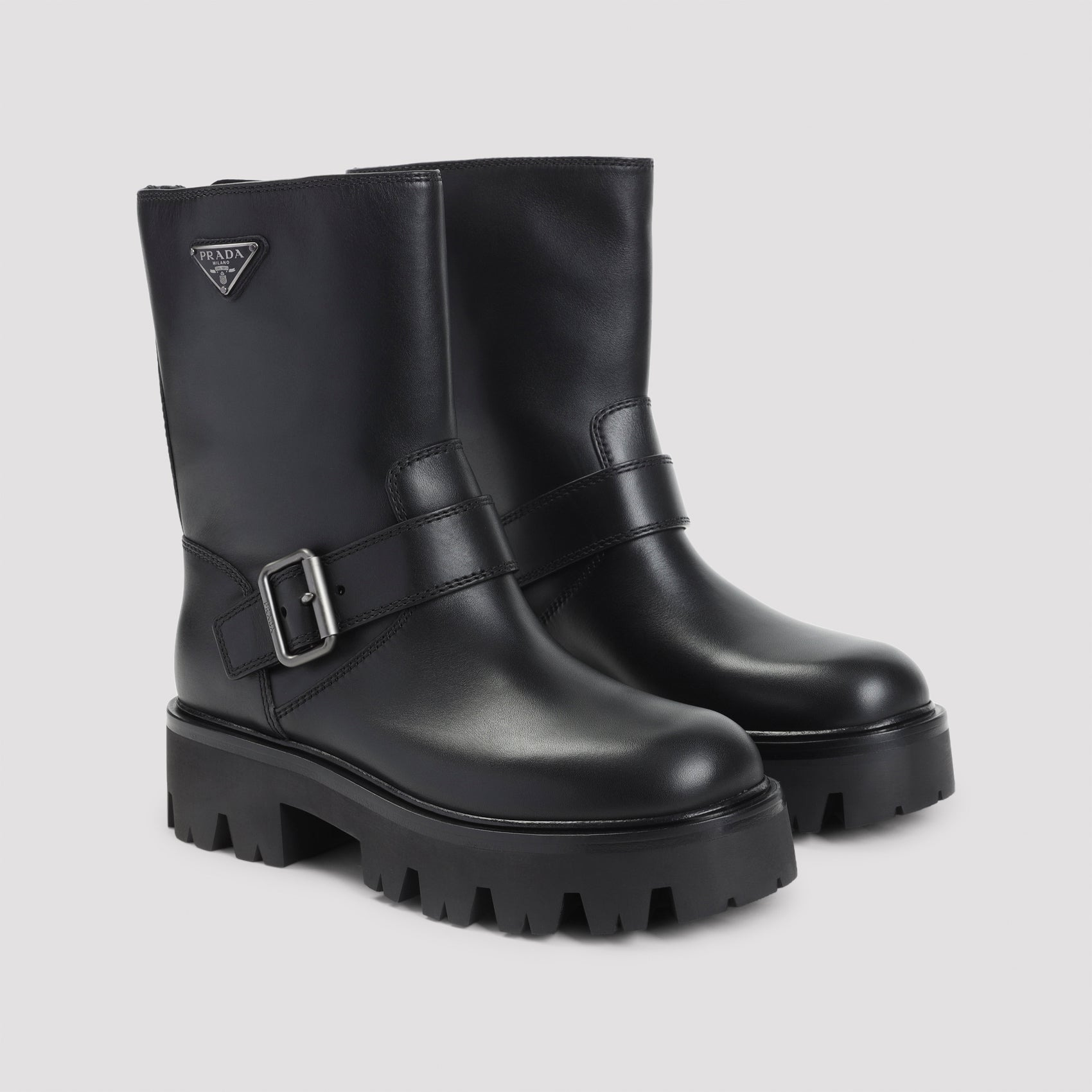 Prada Leather Ankle Boots Women - 3