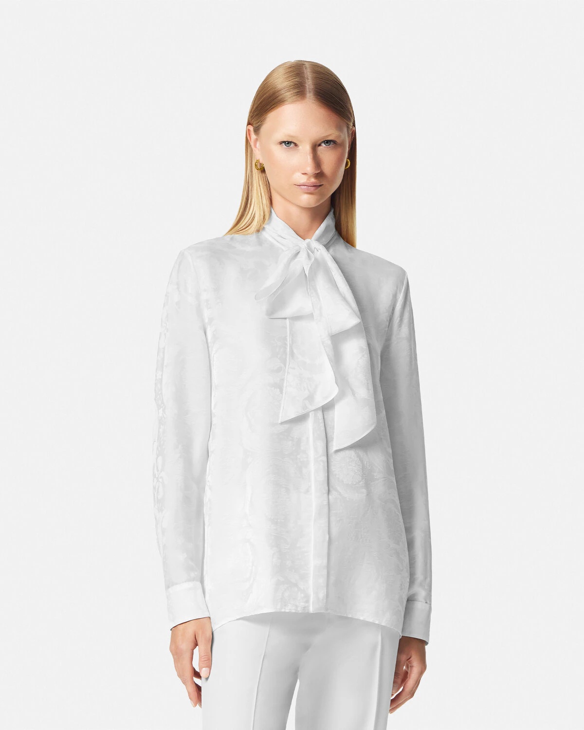 Barocco Silk Lavallière Shirt - 4