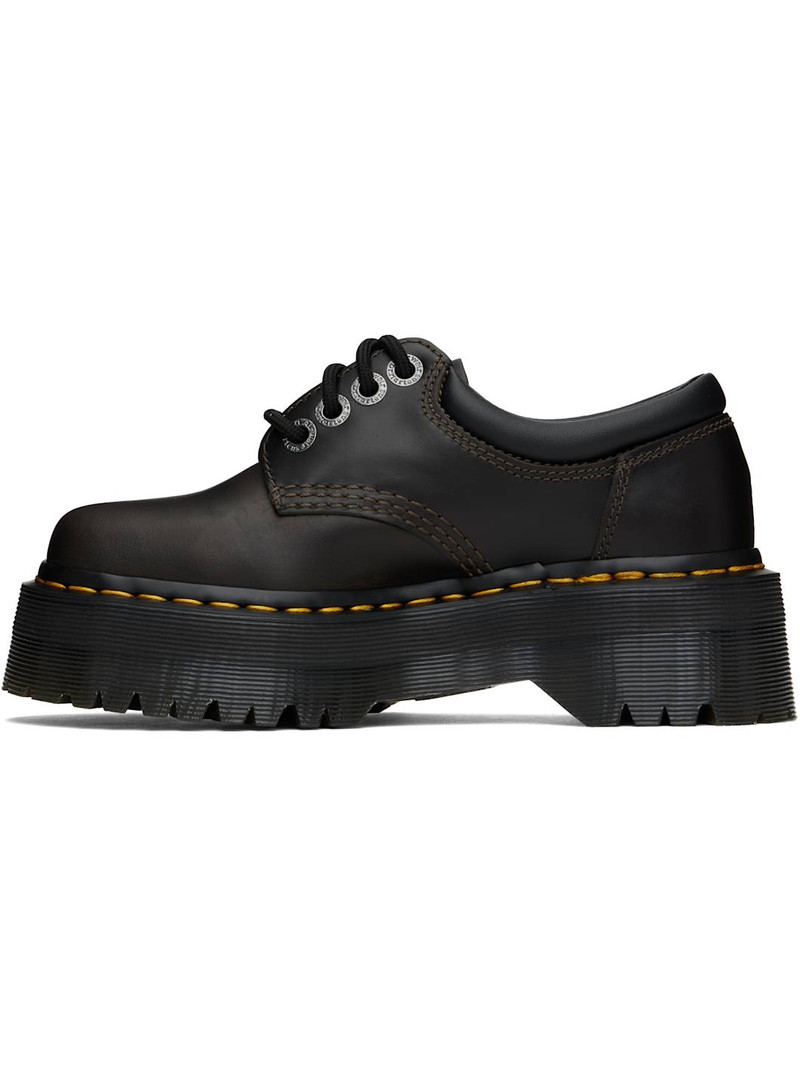 Dr. Martens Brown 8053 Quad Orleans Platform Derbys outlook
