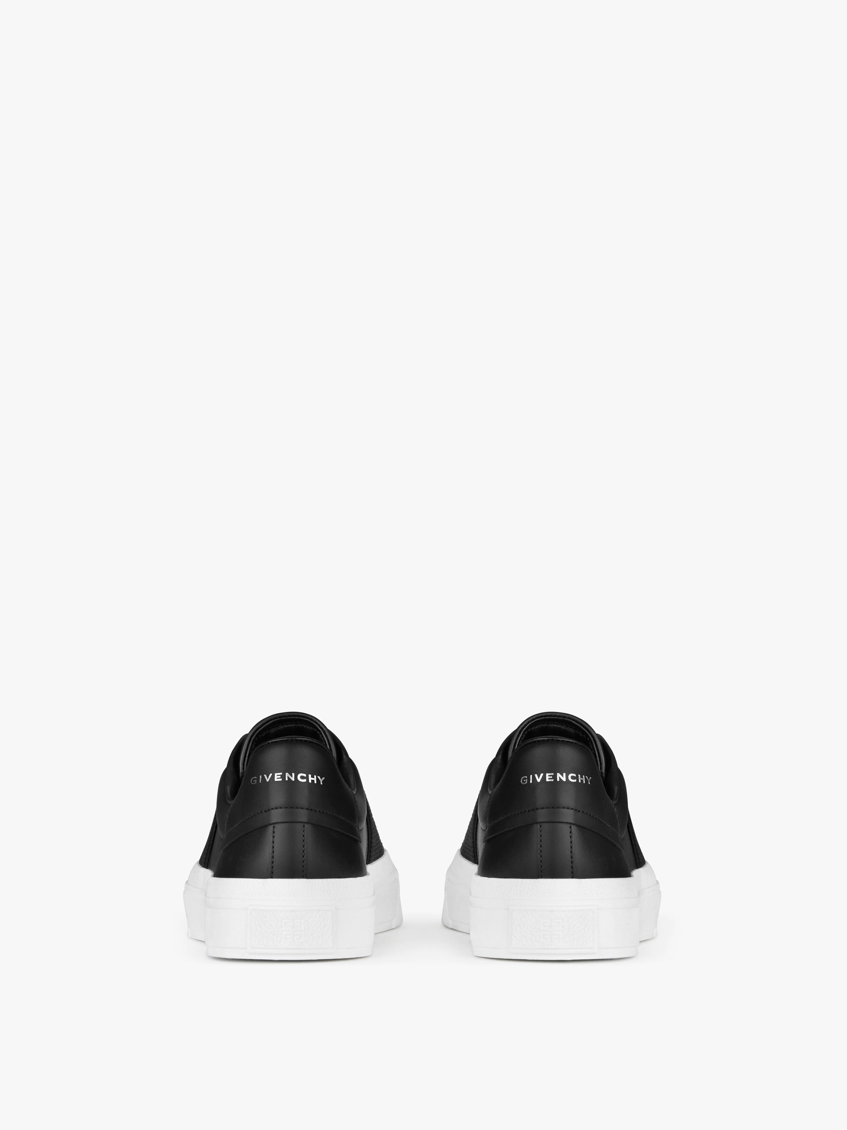 CITY SPORT SNEAKERS IN LEATHER WITH GIVENCHY STRAP - 7