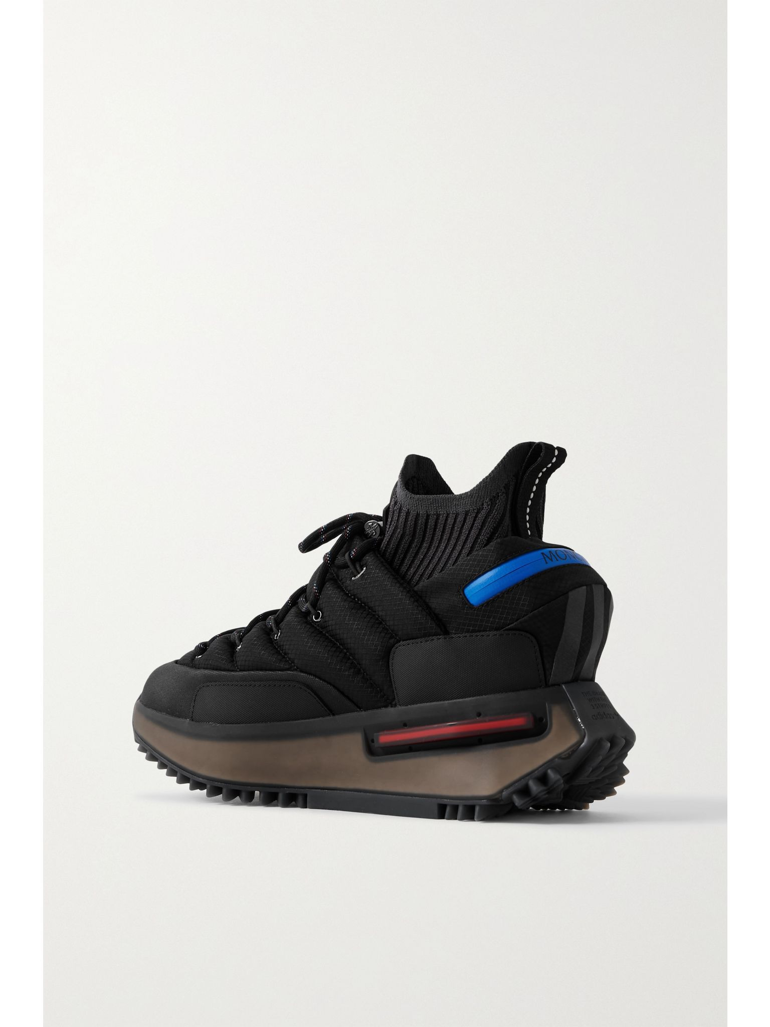 + adidas Originals rubber-trimmed padded ripstop sneakers Black - 3