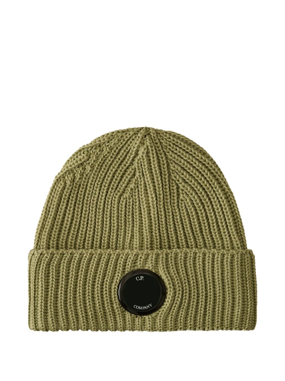 ribbed logo-patch beanie - 1