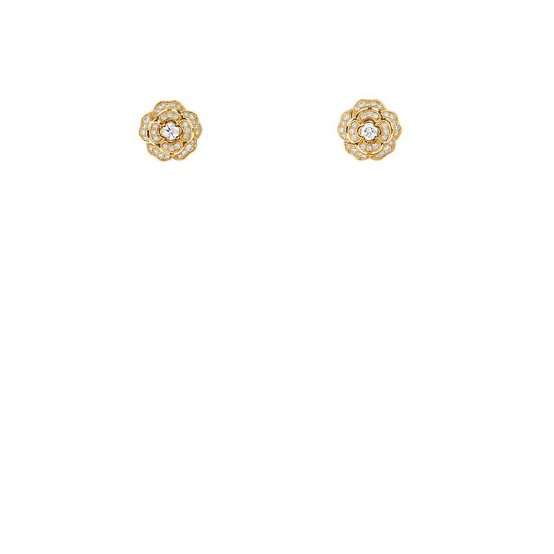 CHANEL Bouton de Camélia transformable earrings outlook