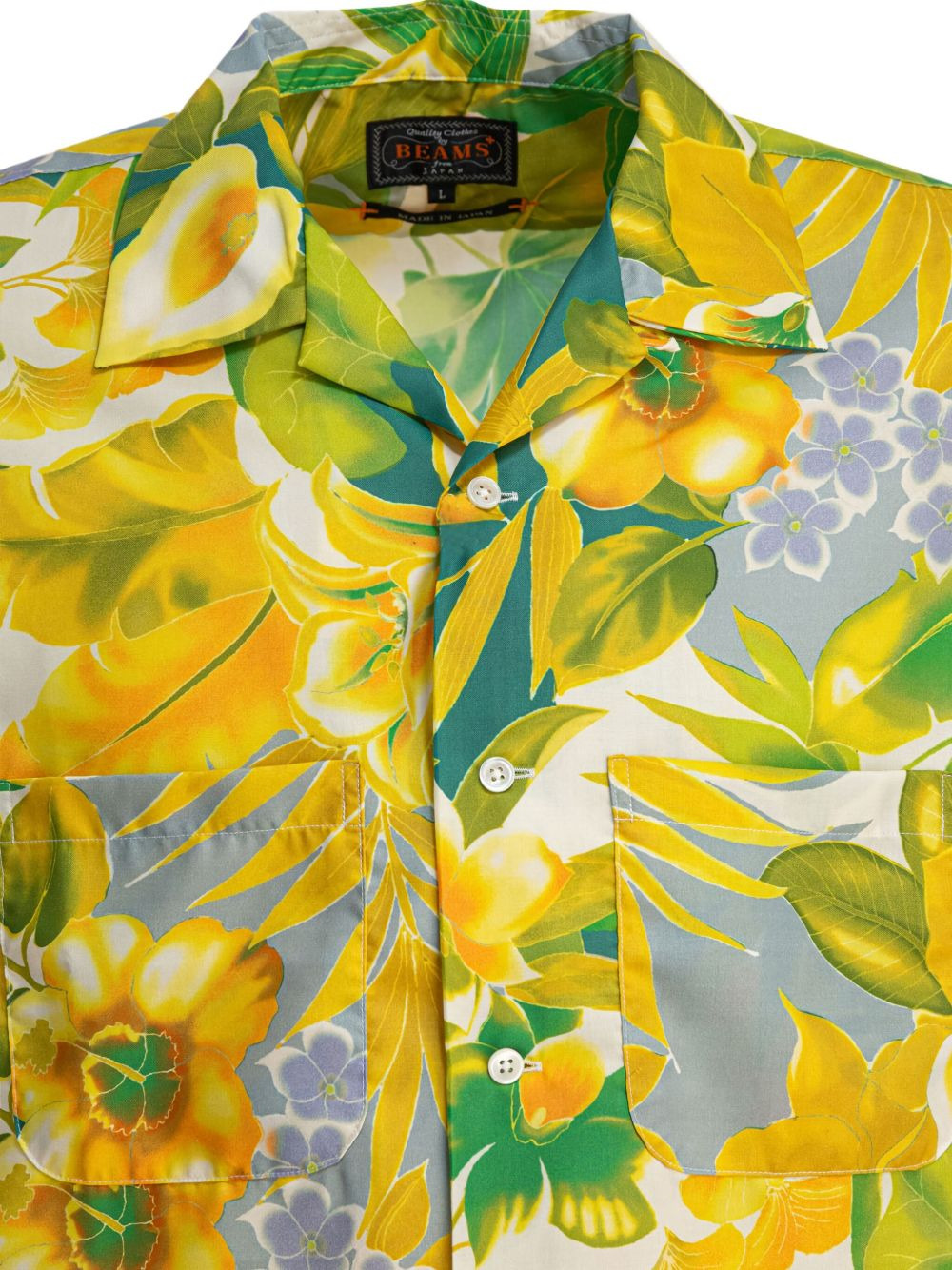 floral-print pocket shirt - 3