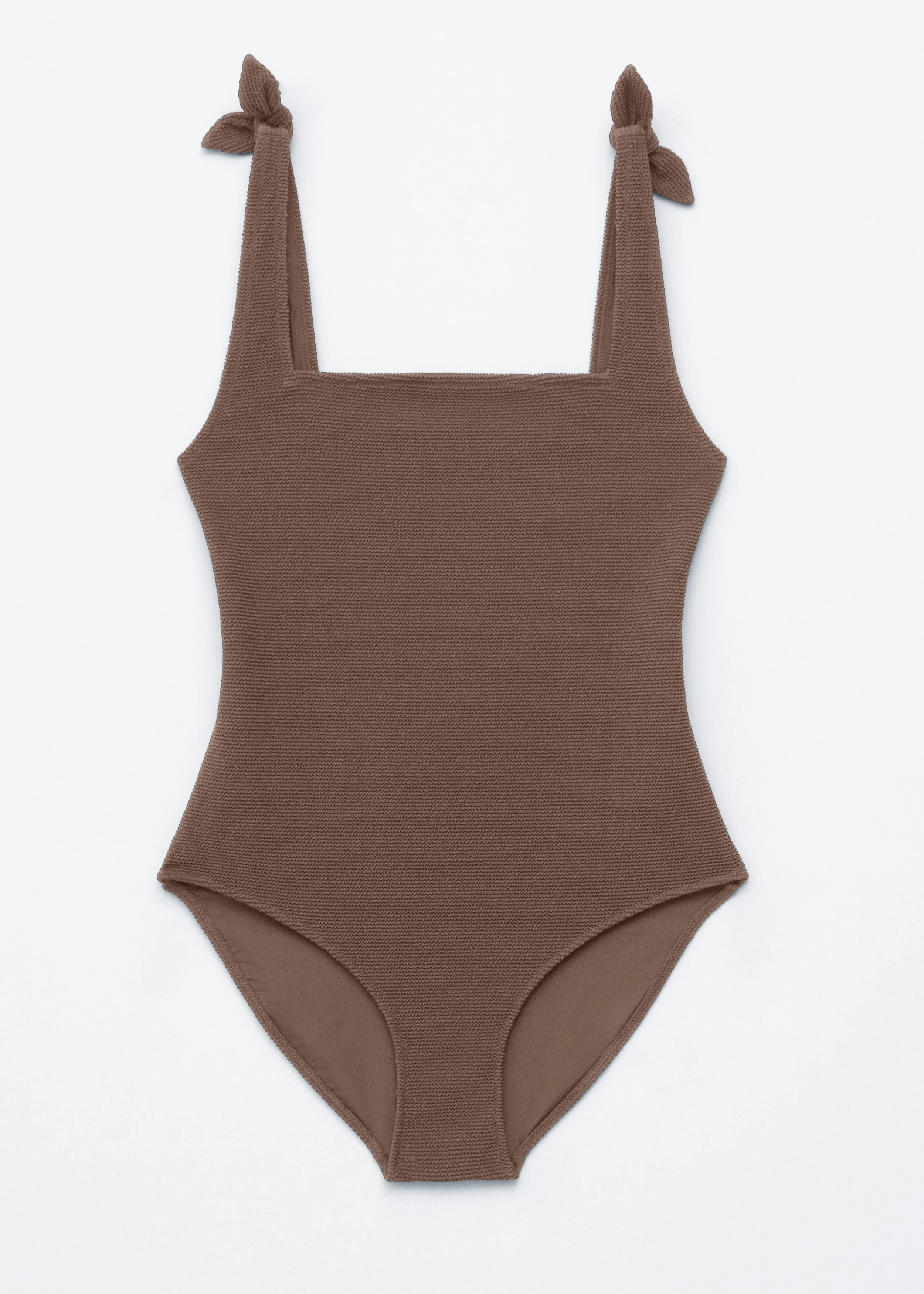 Textured Bow Tie Swimsuit - 1