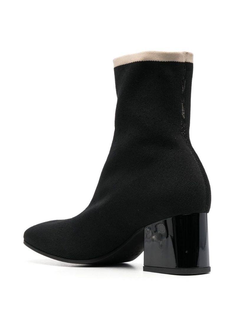 60mm ribbed ankle boots - 3