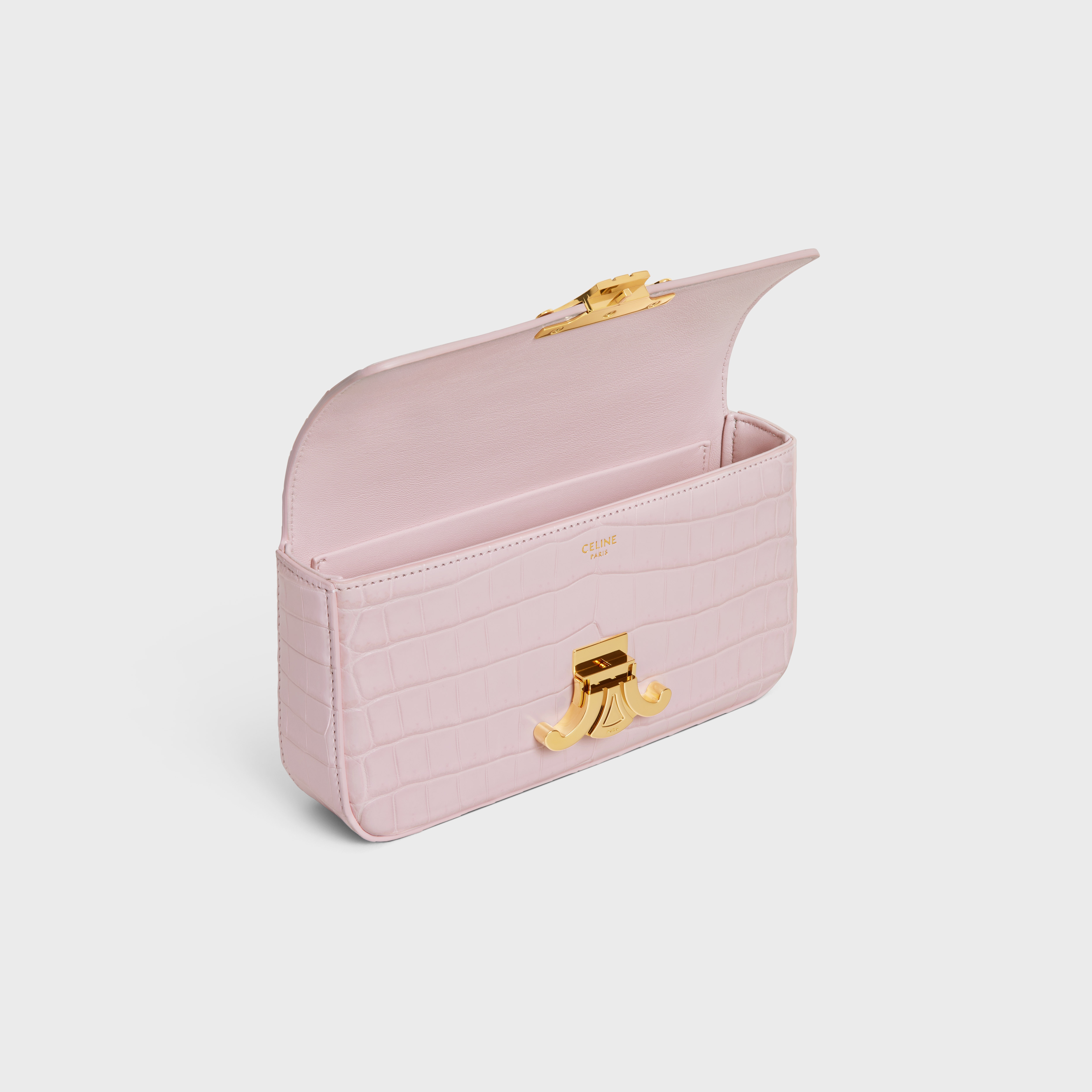 CHAIN SHOULDER BAG CLAUDE in Niloticus Crocodile - 4