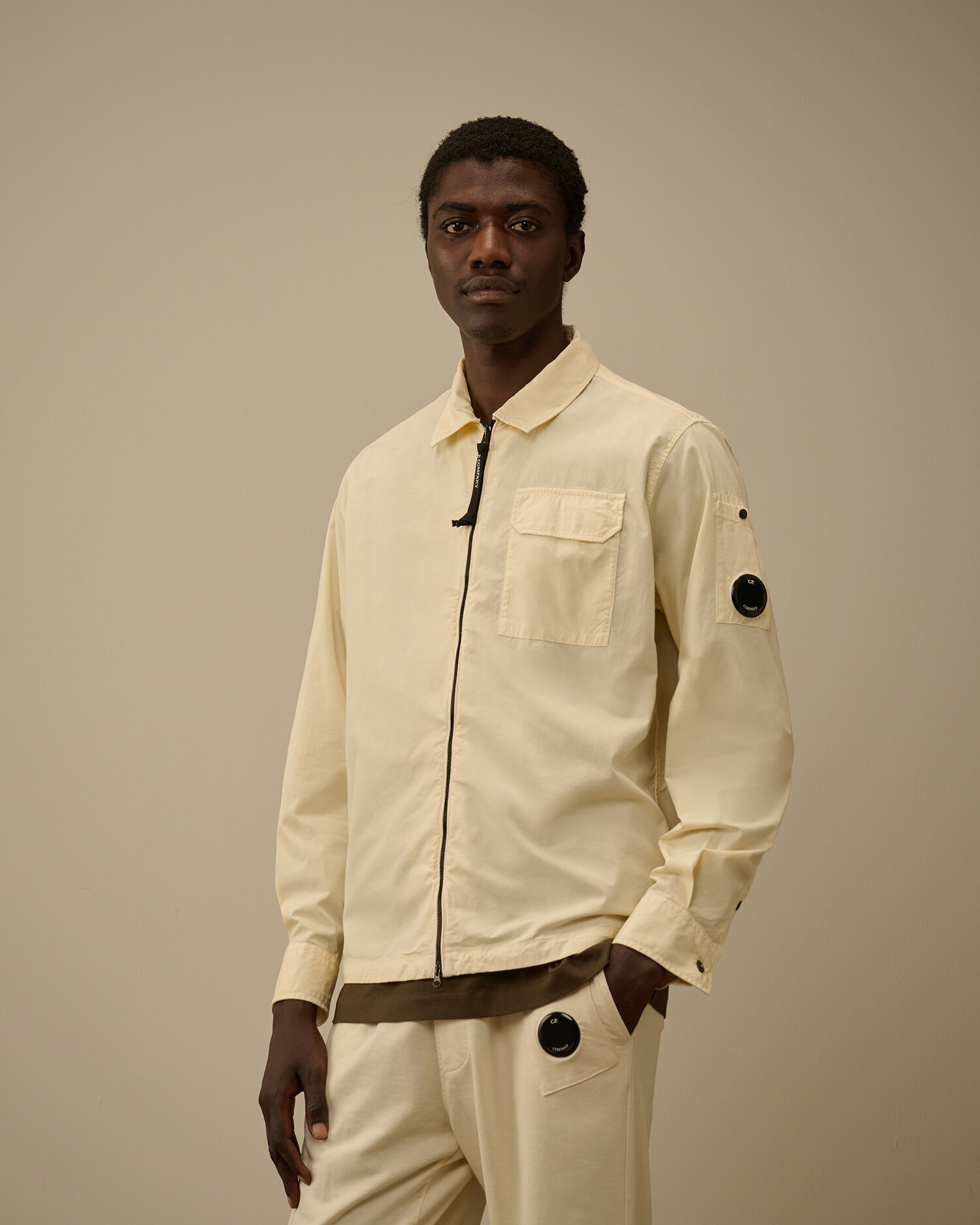 Organic Gabardine Zipped Overshirt - 3